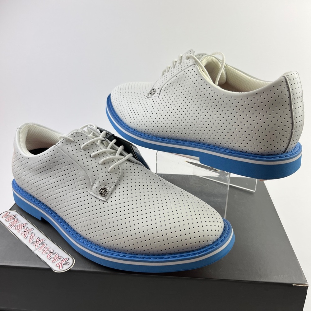 G/FORE Gallivanter Perforated Leather Golf Shoes Men’s 10.5 G4MA23EF01-CERUL - Picture 2 of 12